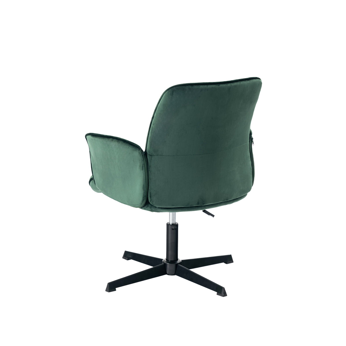 Modern Velvet Office Chair, Adjustable Swivel - THOMASINA RELAX GREEN