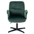Modern Velvet Office Chair, Adjustable Swivel - THOMASINA RELAX GREEN