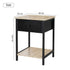 Internees Modern Minimalist Nightstand, Compact Storage Table - THRARQOLL