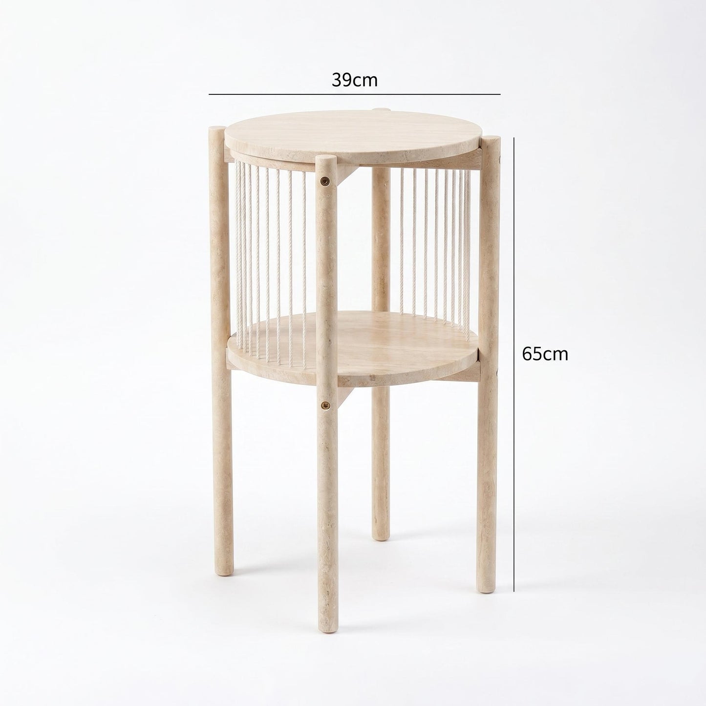 Modern Accent End Table, Space-Saving Design - THRONKRAIR