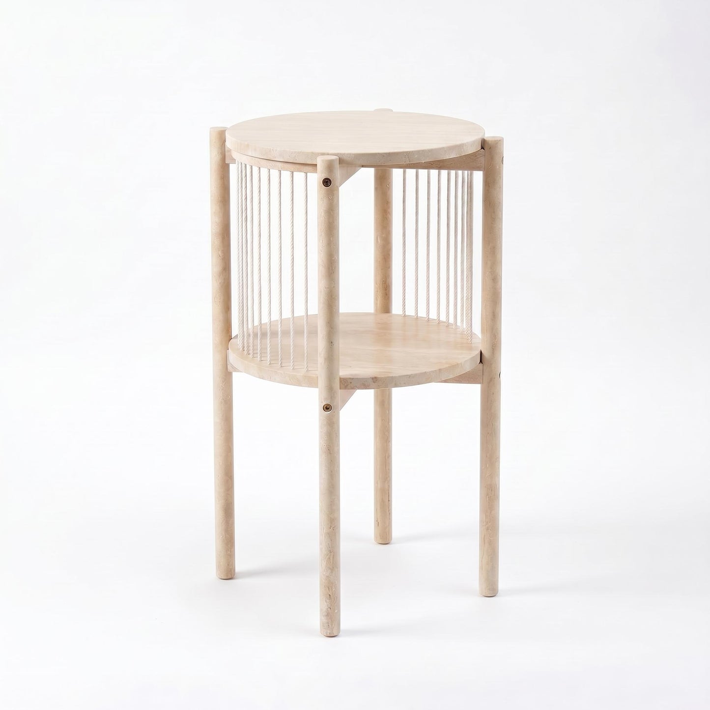 Modern Accent End Table, Space-Saving Design - THRONKRAIR