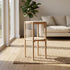 Modern Accent End Table, Space-Saving Design - THRONKRAIR