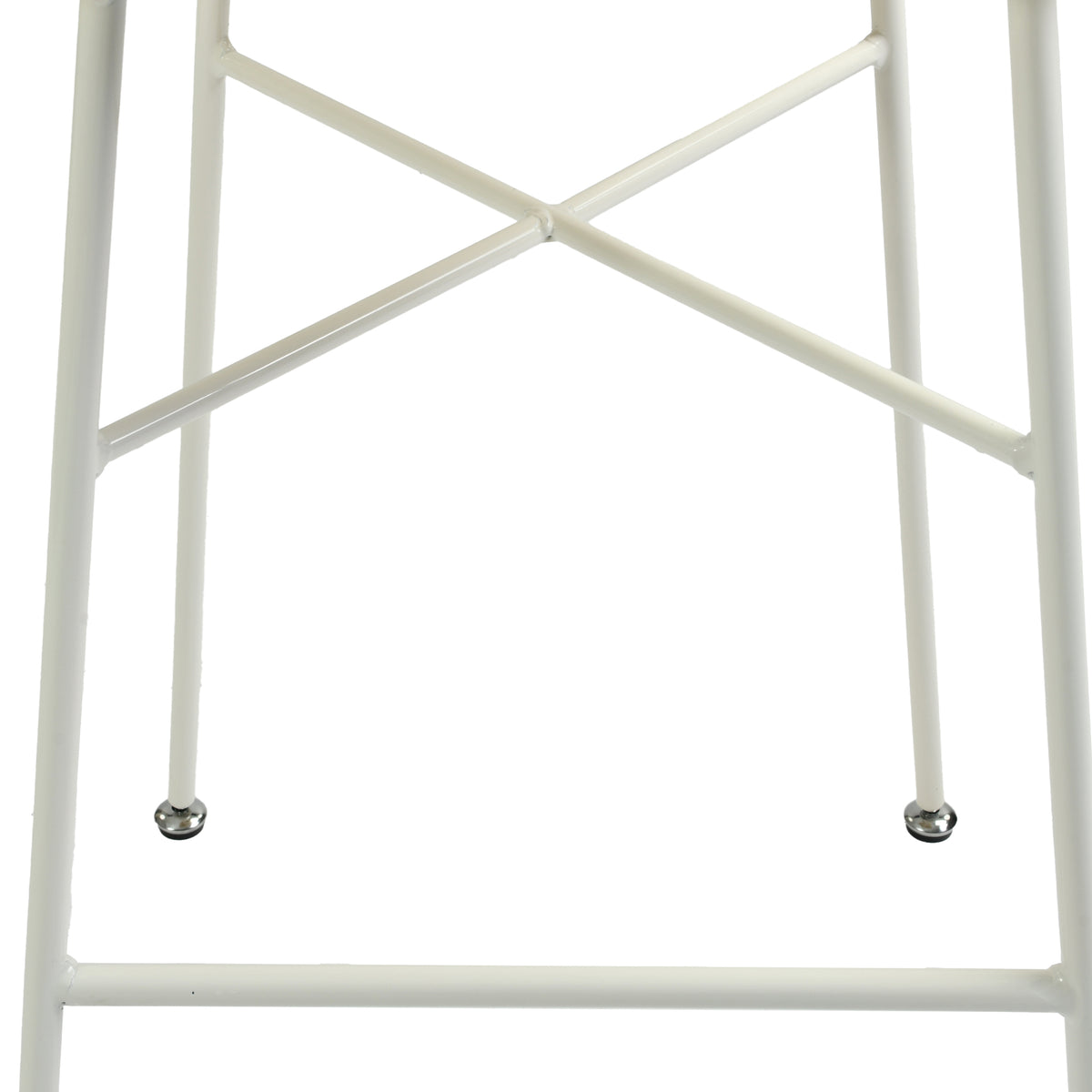 Modern Rattan Barstool, Ivory Metal Legs – TIVEN