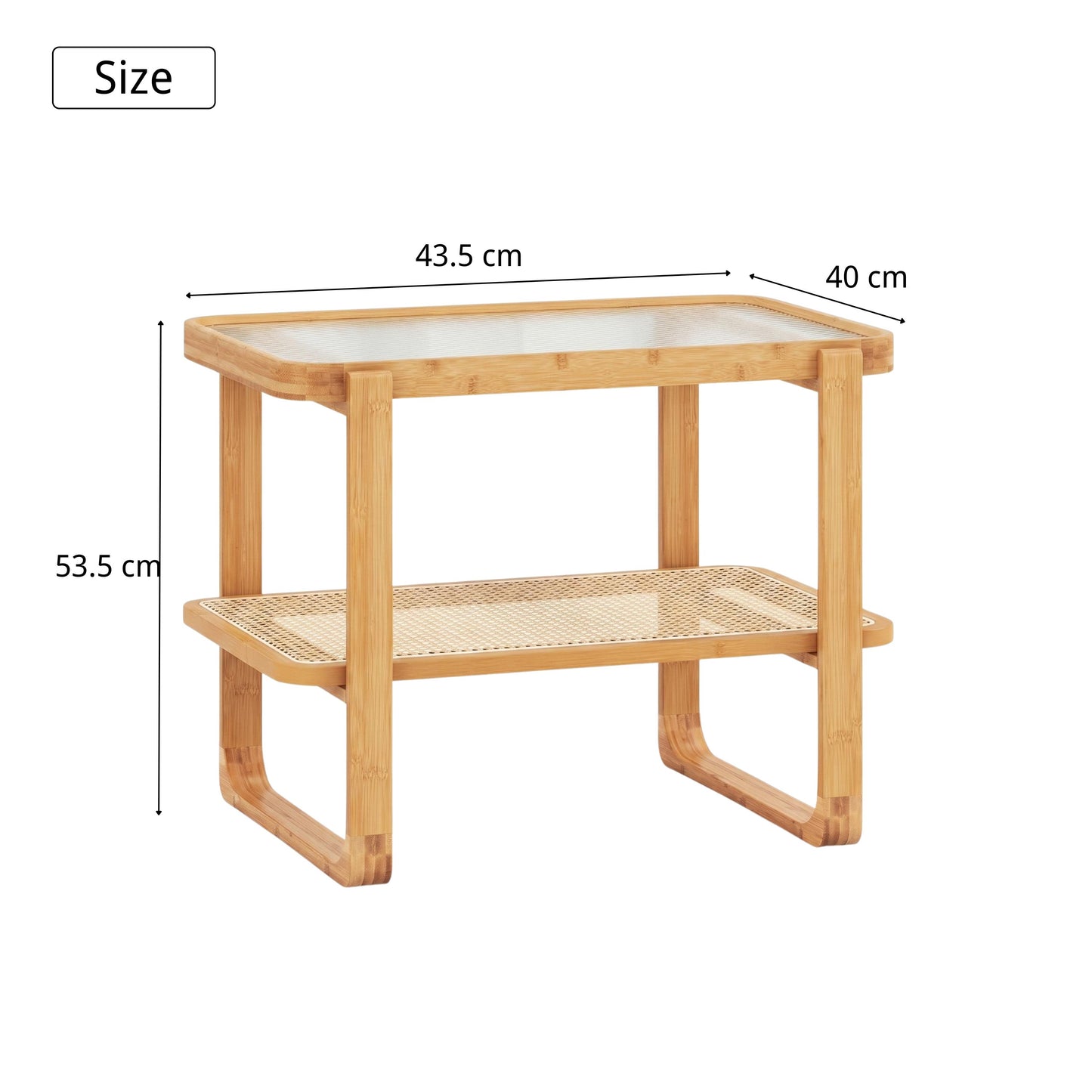 Modern Minimalist End Table, Compact Design - TOCCOKS