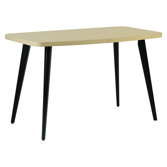Modern Panel Table, Steel & Particle Board - TRELS TRAVERTINE