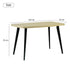 Modern Panel Table, Steel & Particle Board - TRELS TRAVERTINE