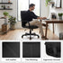Modern Black PVC Office Chair – TVEIT LP