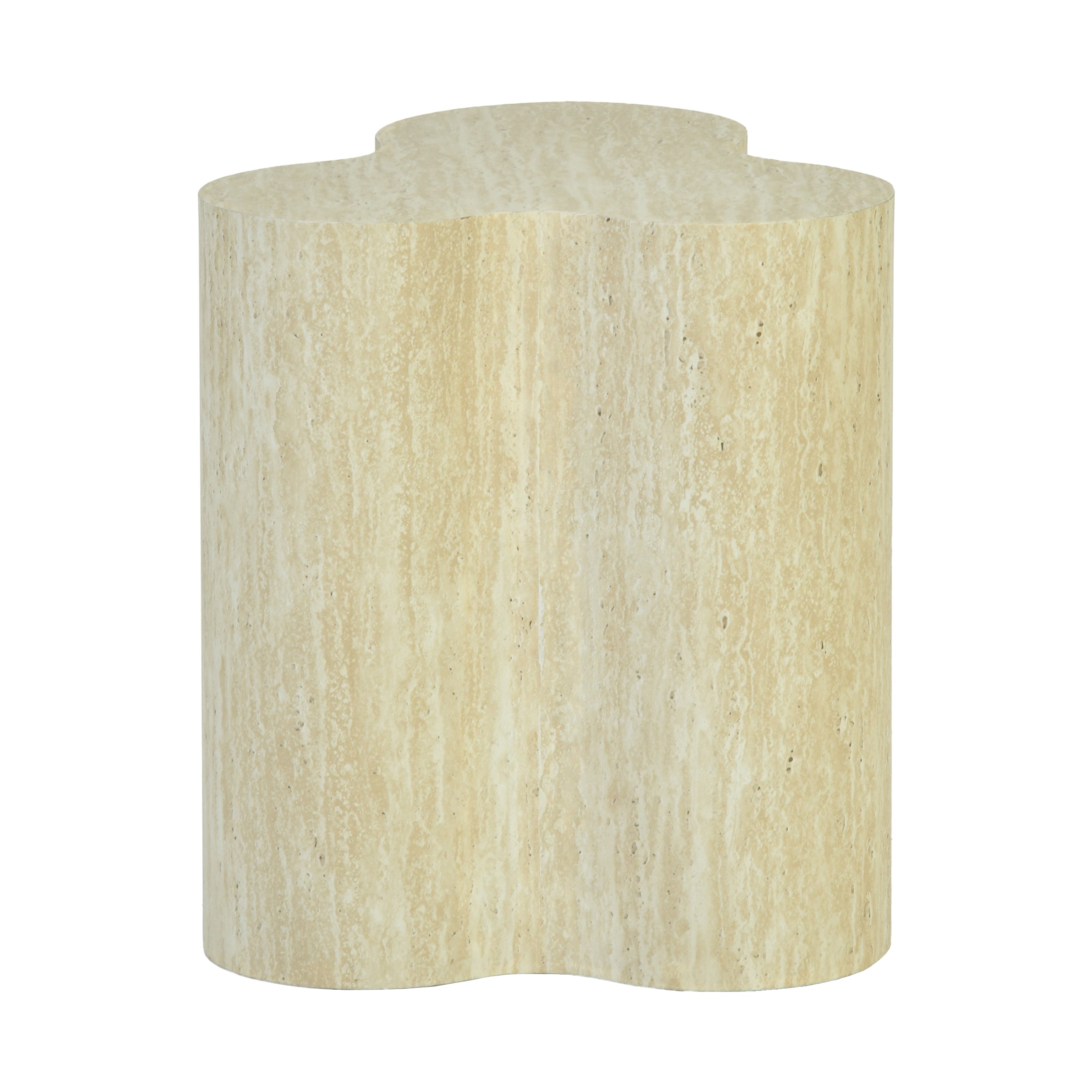 Paleovolcanic Modern Beige Decorative Tray, MDF Finish - TYRA