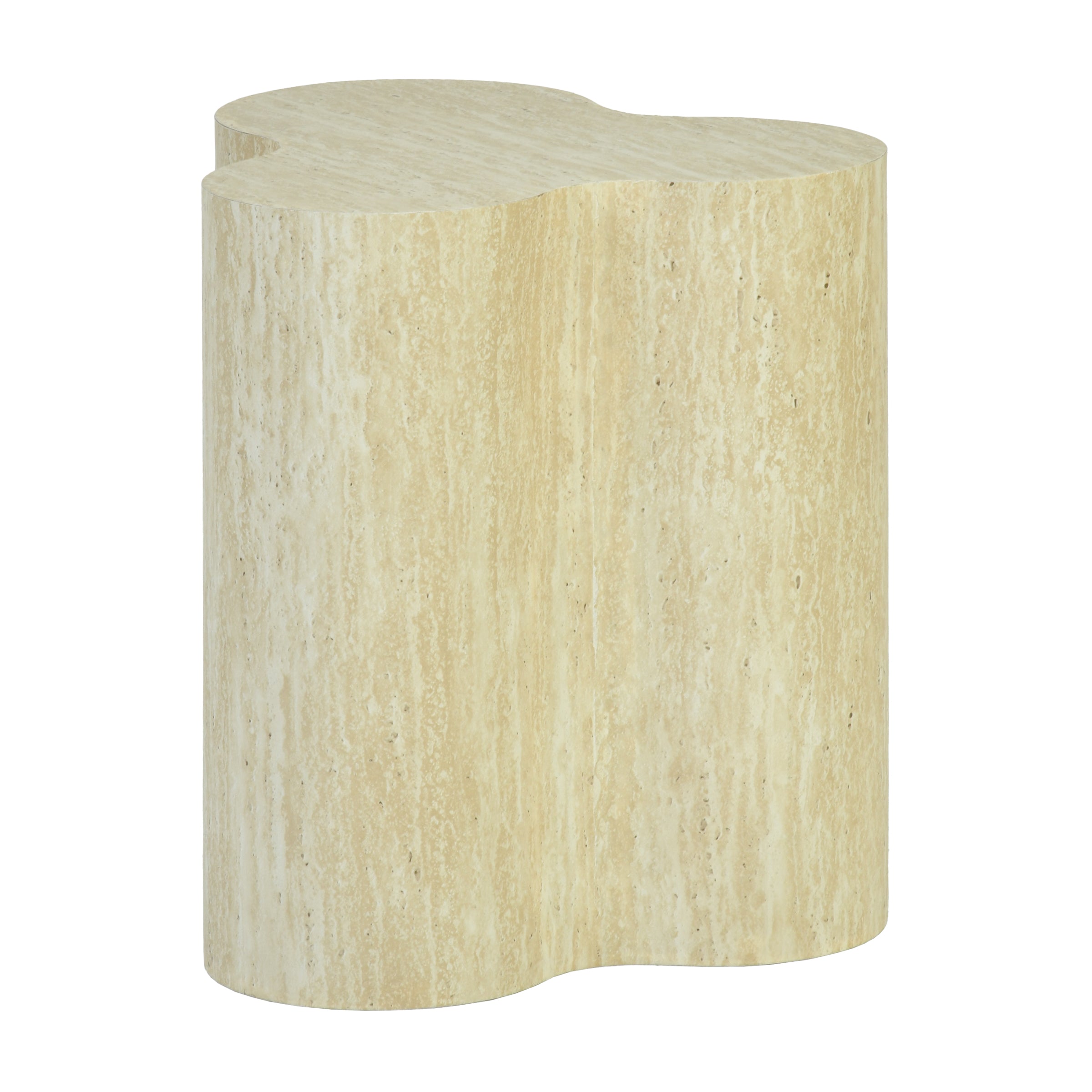 Paleovolcanic Modern Beige Decorative Tray, MDF Finish - TYRA