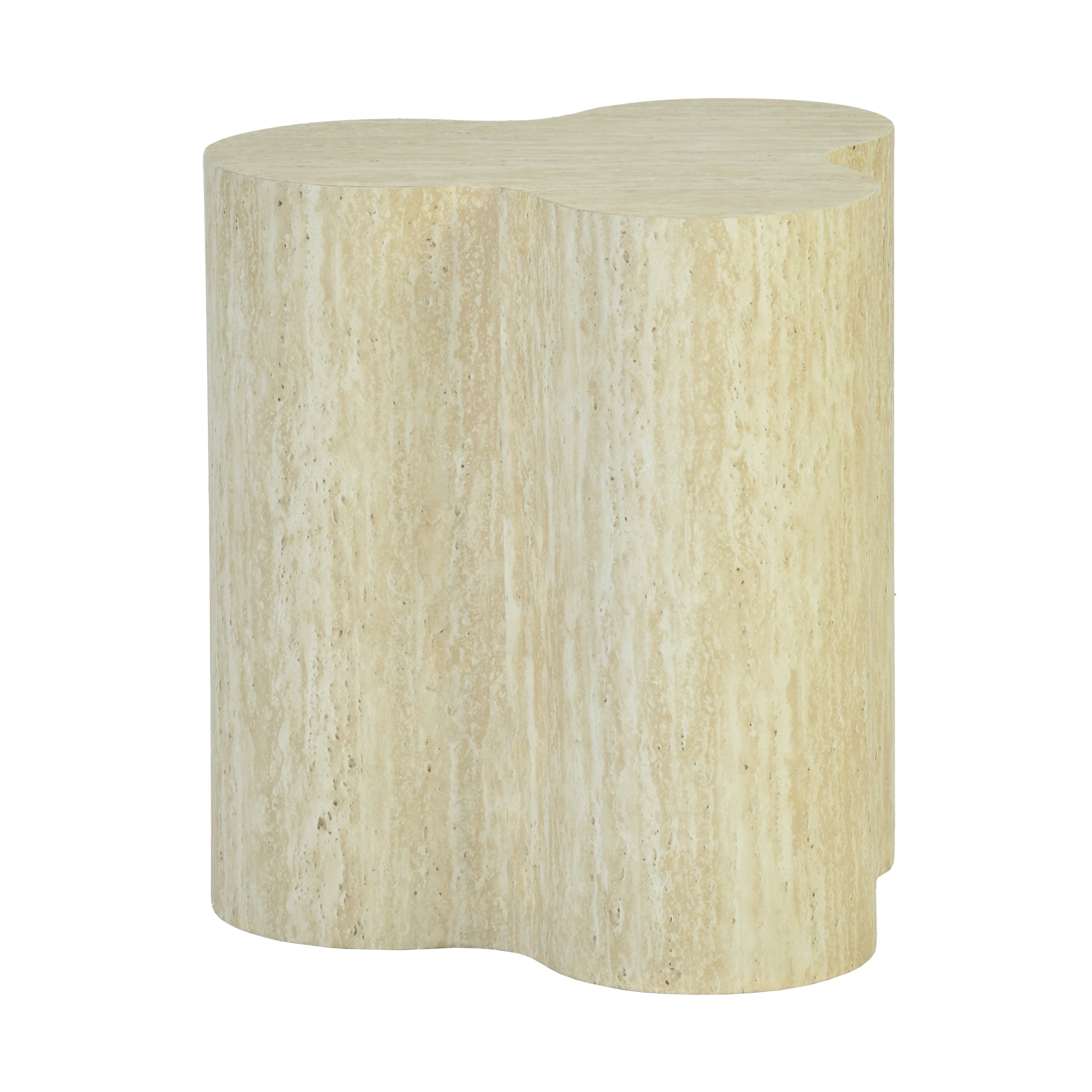 Paleovolcanic Modern Beige Decorative Tray, MDF Finish - TYRA