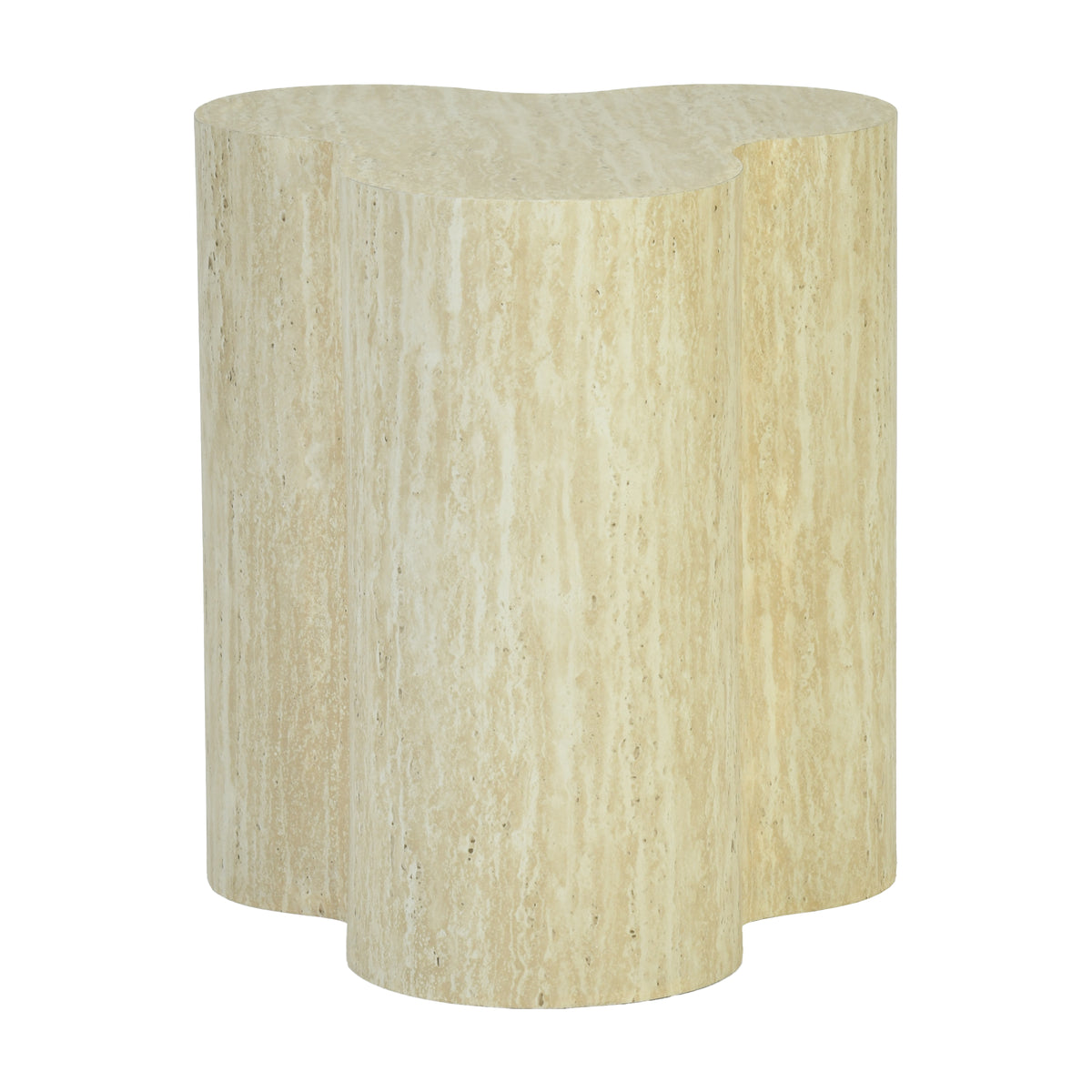 Paleovolcanic Modern Beige Decorative Tray, MDF Finish - TYRA