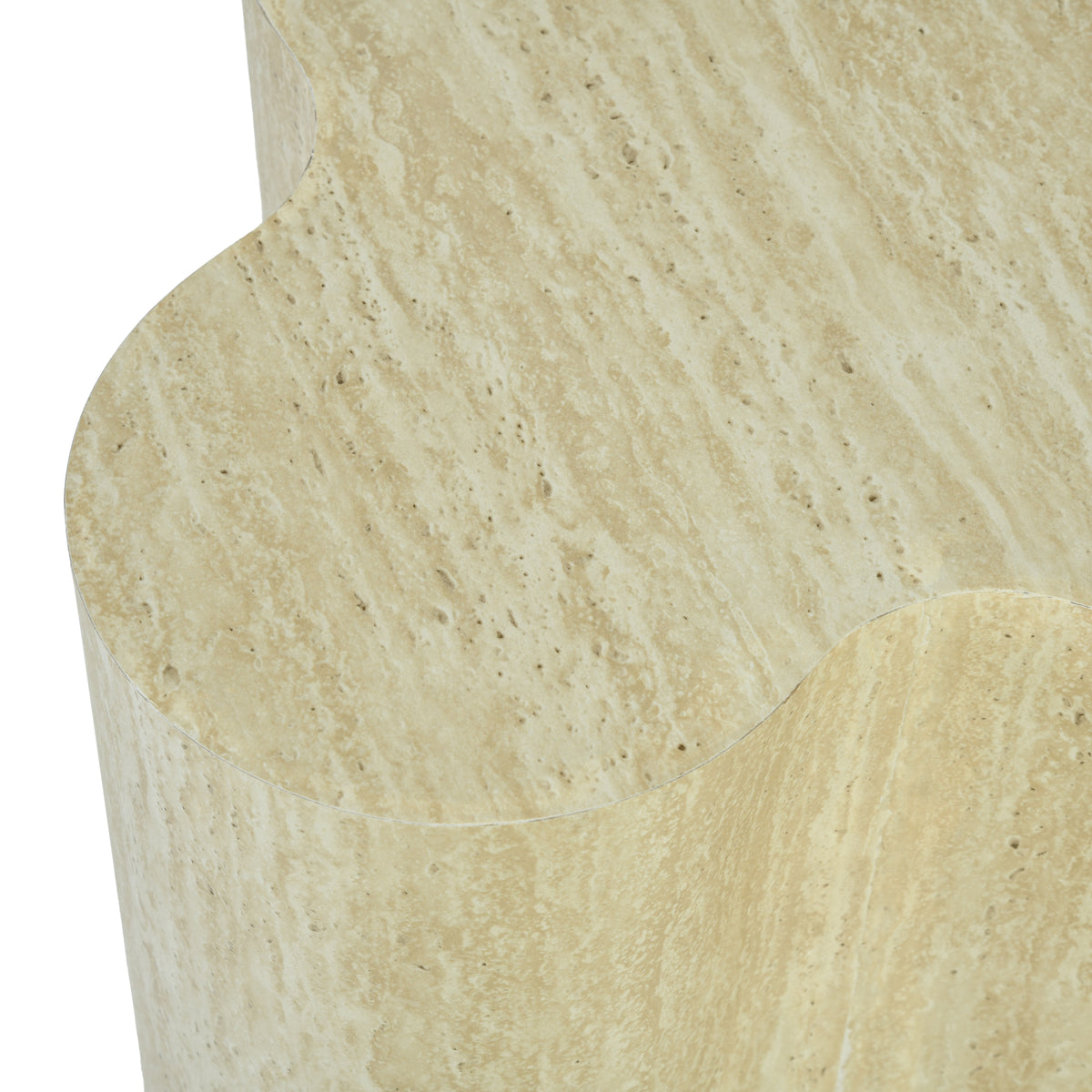 Paleovolcanic Modern Beige Decorative Tray, MDF Finish - TYRA