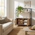 Navalistically Modern Grooved Cabinet, MDF & Metal - UGVUX