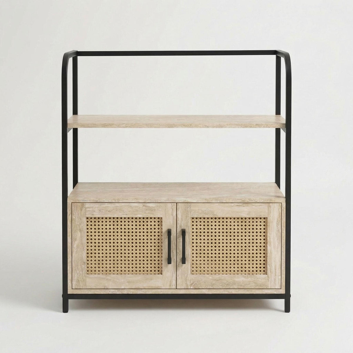 Navalistically Modern Grooved Cabinet, MDF & Metal - UGVUX