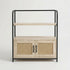 Navalistically Modern Grooved Cabinet, MDF & Metal - UGVUX