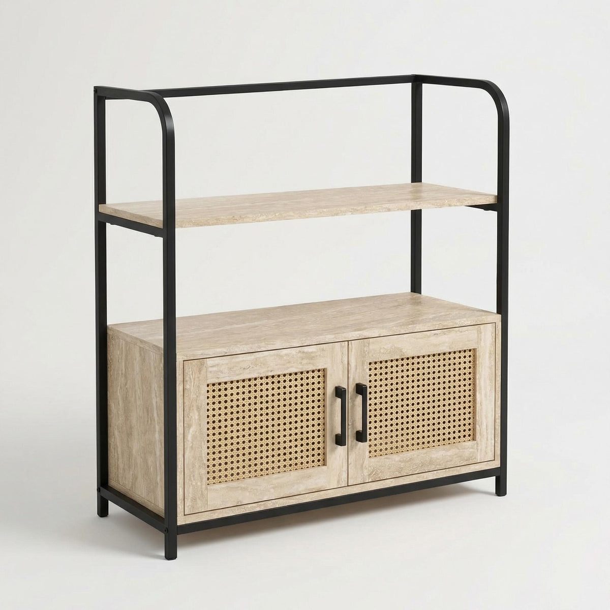 Navalistically Modern Grooved Cabinet, MDF & Metal - UGVUX