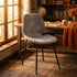 Modern Grey Upholstered Dining Chair - UKUN