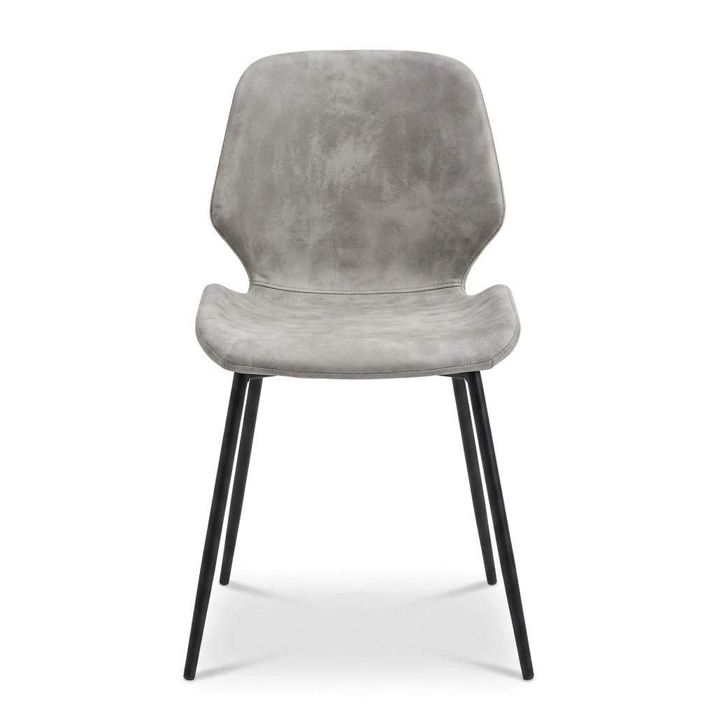 Modern Grey Upholstered Dining Chair - UKUN
