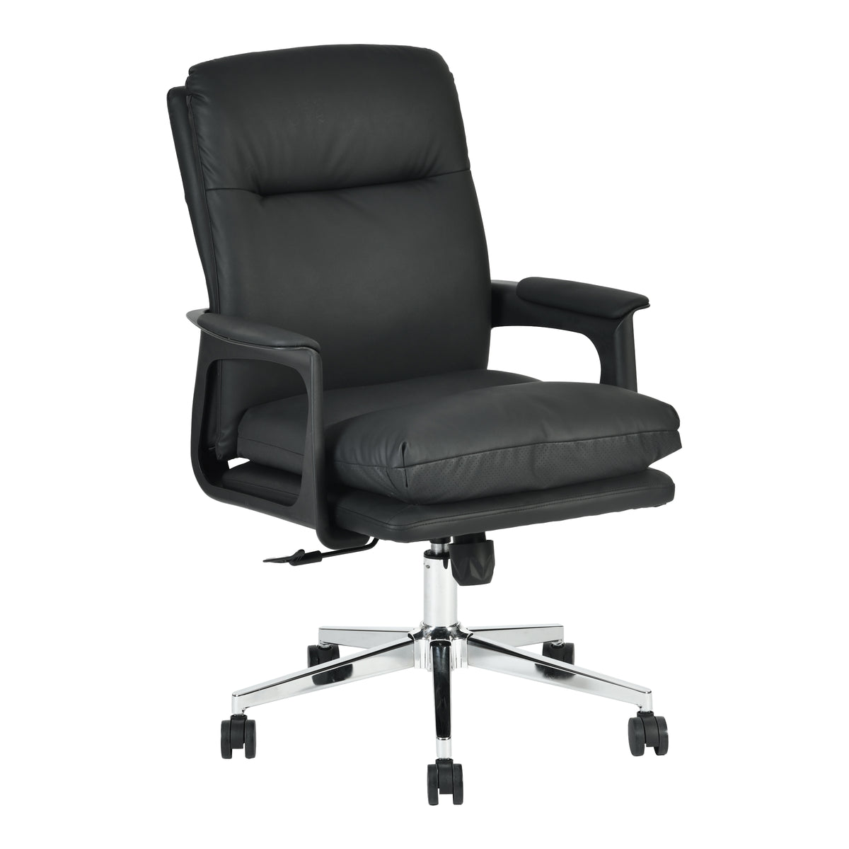 Modern Ergonomic Leather Office Chair - VELTRAX