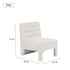 Hoots Modern Chaise, Wooden Frame Fabric - VEZETH 1
