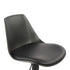 Modern Bar Stool, Cream PP & Black Fabric Cushion - VINCI BLACK