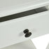 Classic White Wooden Nightstand with Drawer - VIRAQ