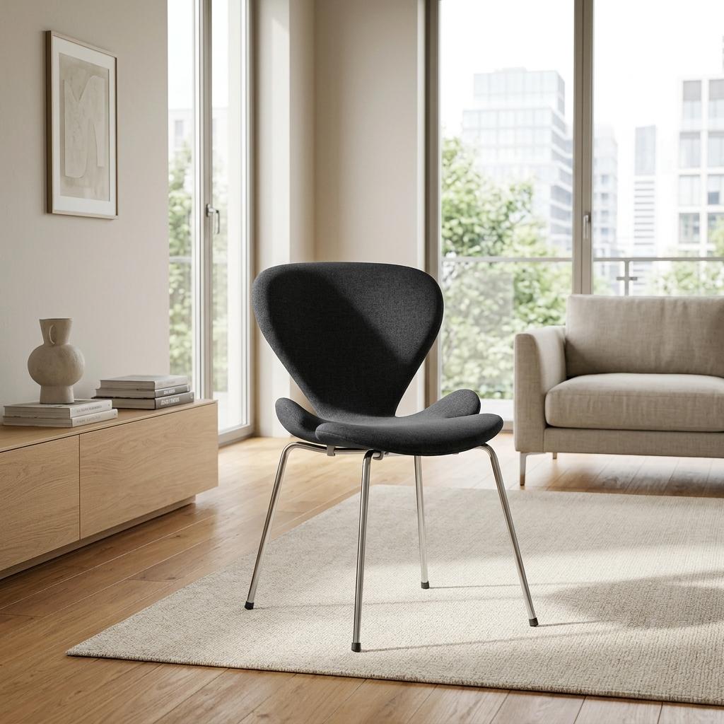 Modern Blue Bentwood Dining Chair Set – VIVI 2PCS