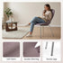 Modern Blush Dining Chair, Fabric Upholstery & Bent Wood - VIVI 2PCS BLUSH