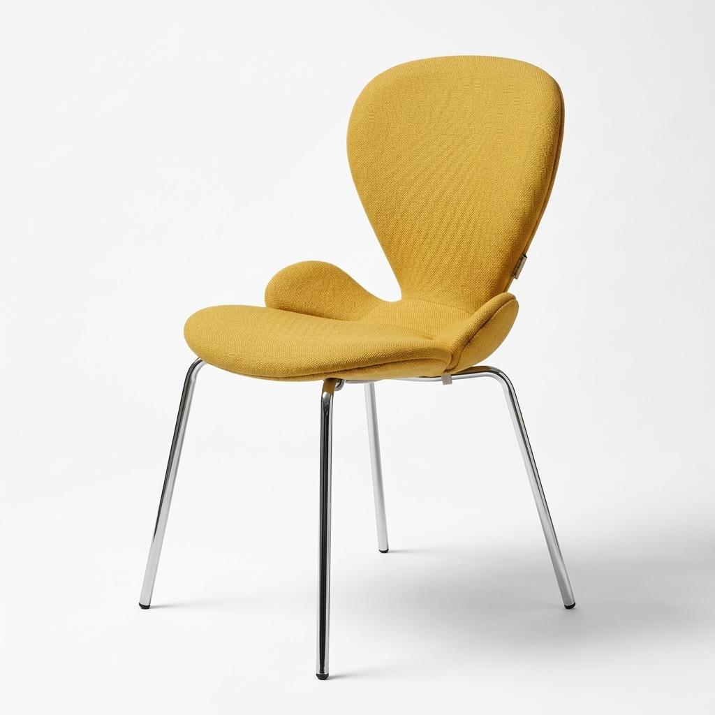 Modern Yellow Bentwood Dining Chair Set – VIVI 2PCS YELLOW