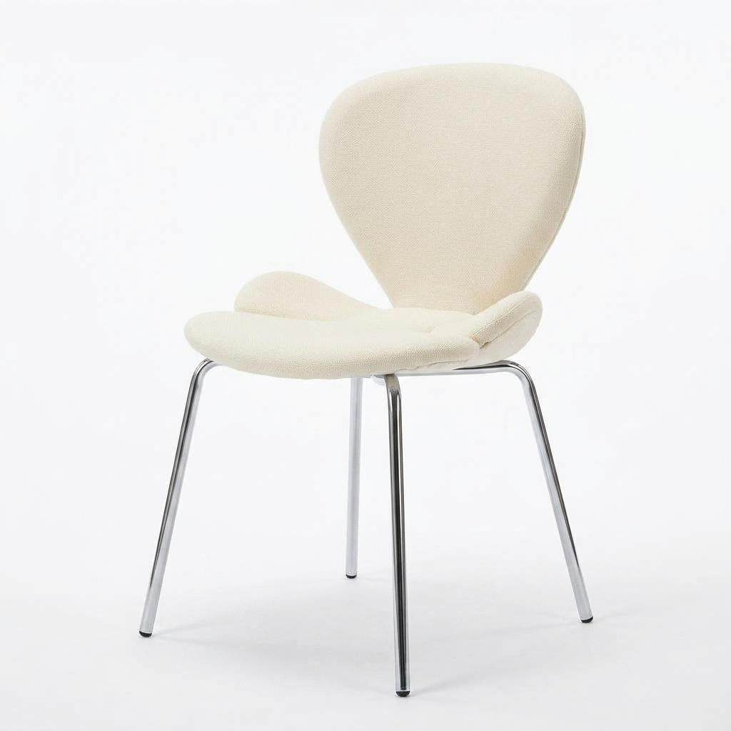 Modern Bentwood Dining Chair, Fabric Upholstery - VIVI 2PCS