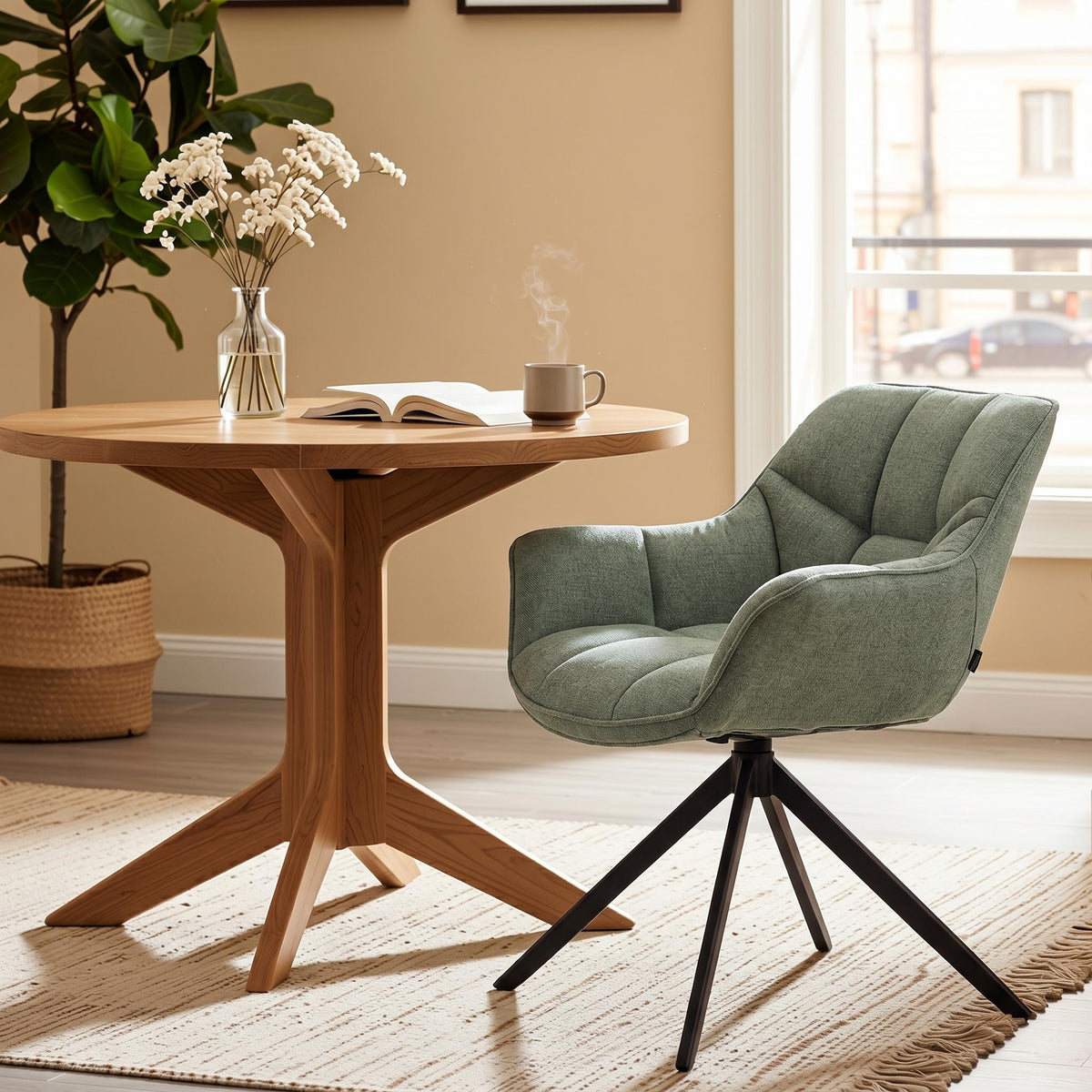 Modern Dining Accent Chair, Sleek Design - VORO