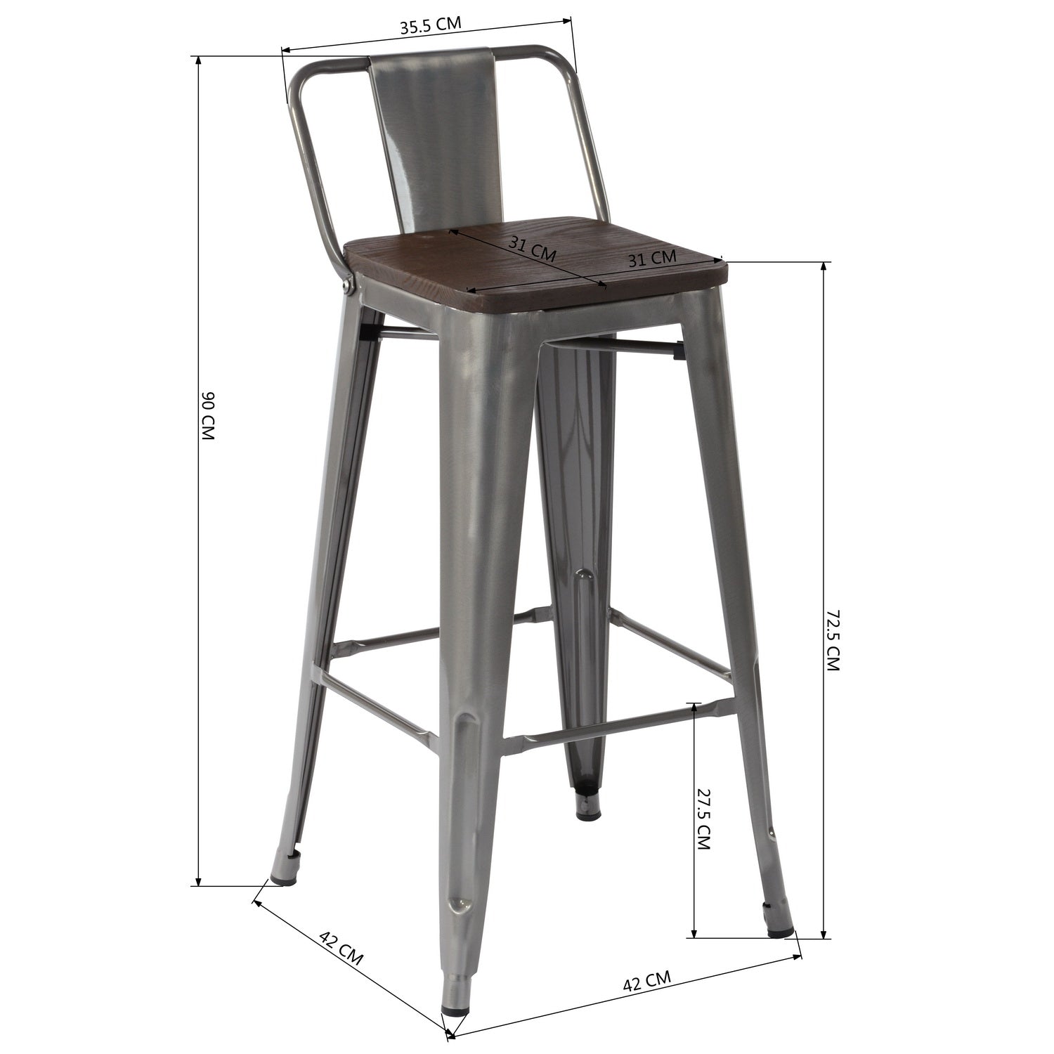 Vustu 29 Inch Bar Stools