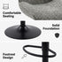 Modern Bar Stool, Fabric Upholstery & Gas Lift - WENNY