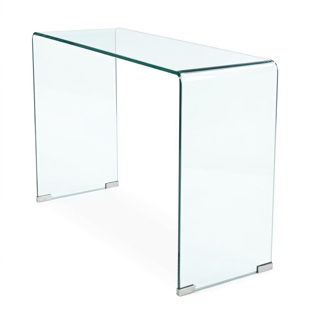 Modern Clear Glass, Space-Saving Coffee Table - WEYBRN CNSL