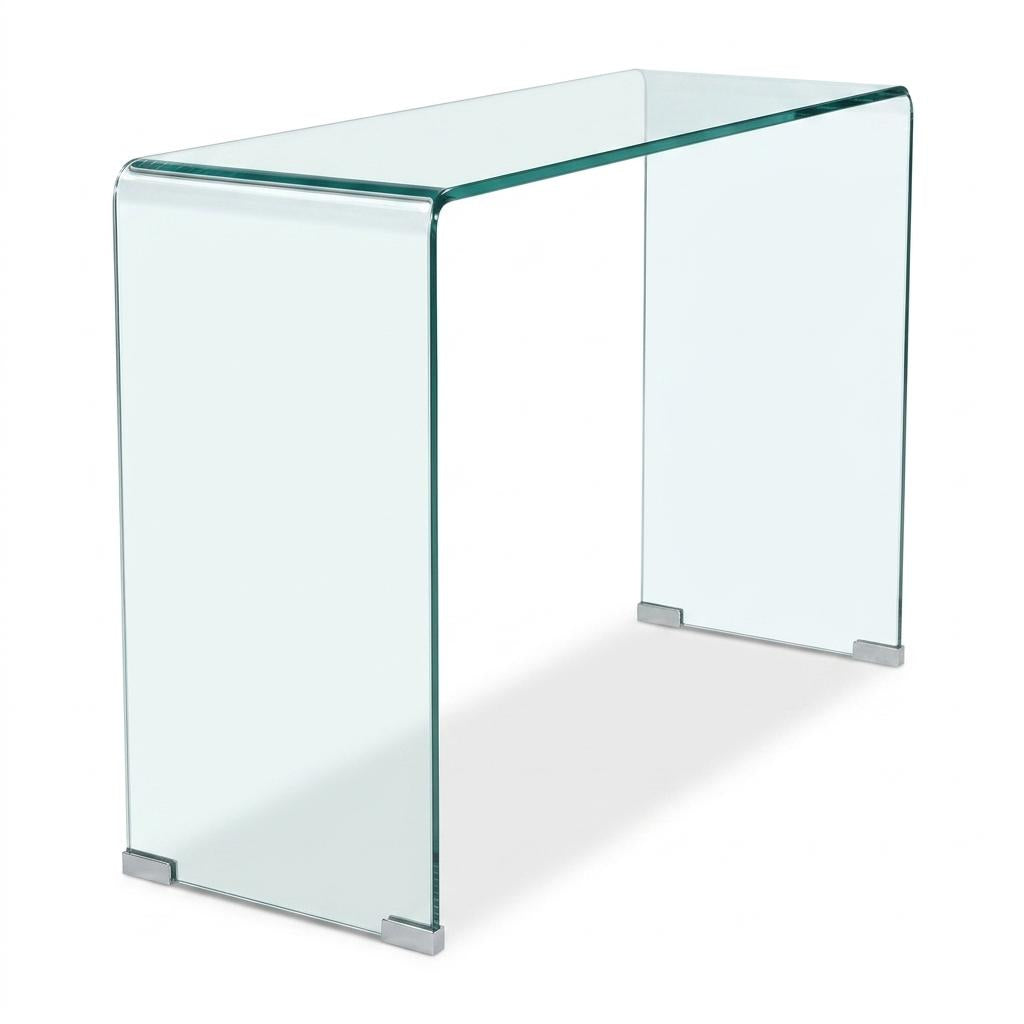 Modern Clear Glass, Space-Saving Coffee Table - WEYBRN CNSL