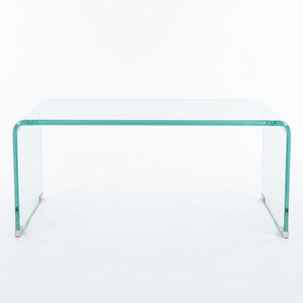 Modern Clear Glass, Sleek Design - WEYBRN Coffee Table