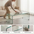 Modern Clear Glass, Sleek Design - WEYBRN Coffee Table