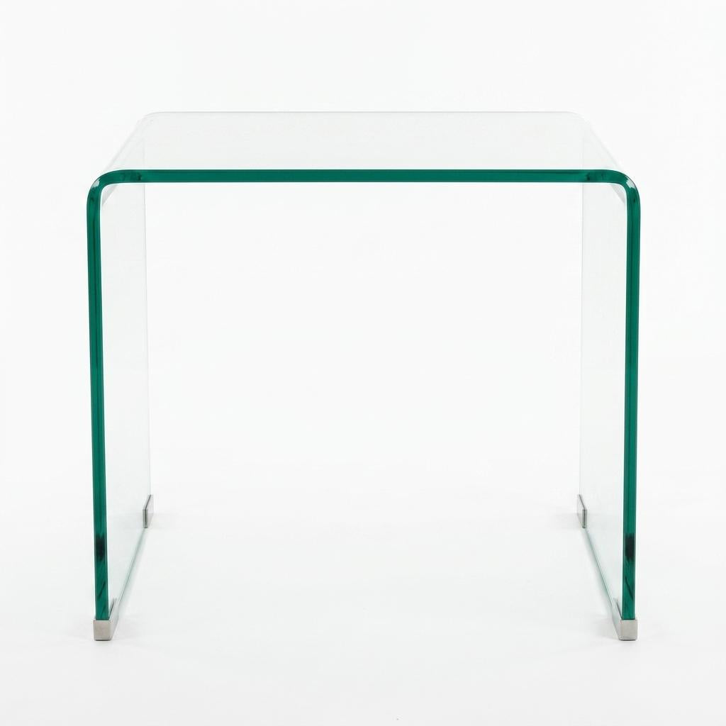 Modern Clear Glass, Space-Saving Design - WEYBRN Side Table
