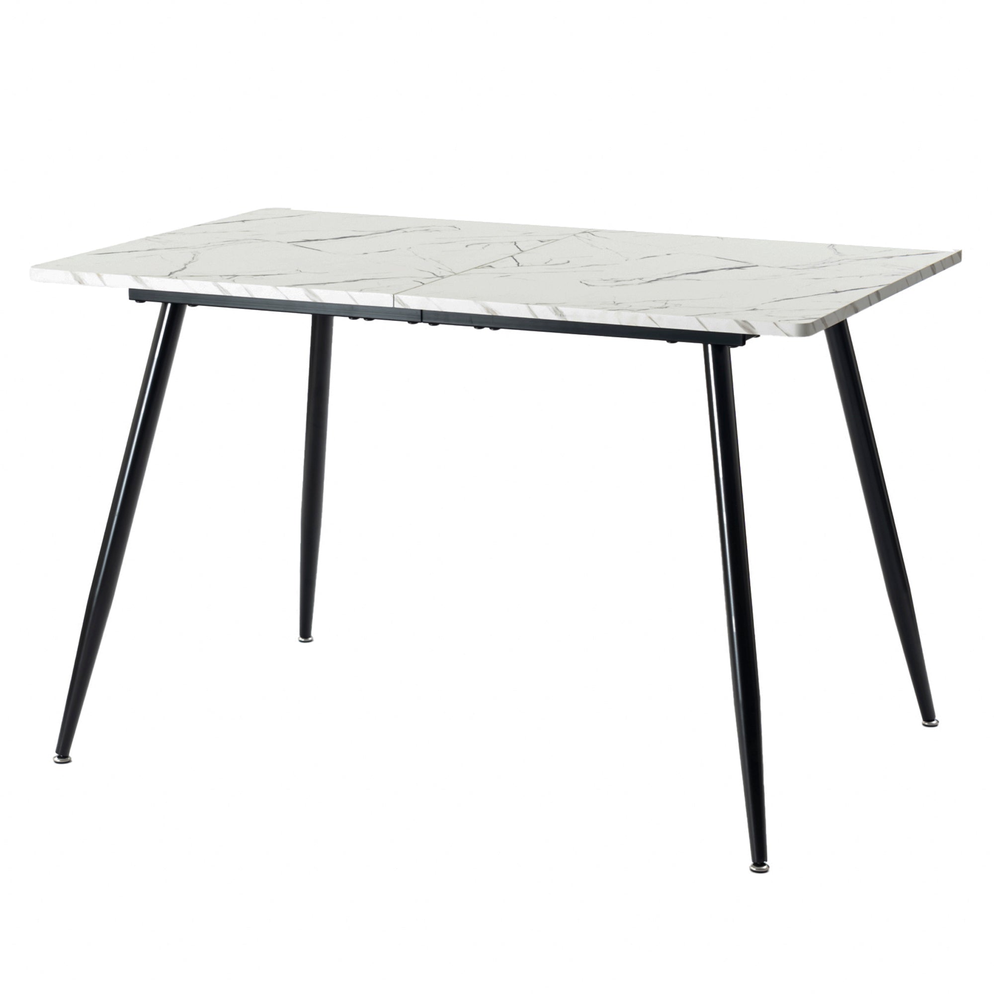 WHALEN WHITE MARBLE TABLE 120 KD Dining Table