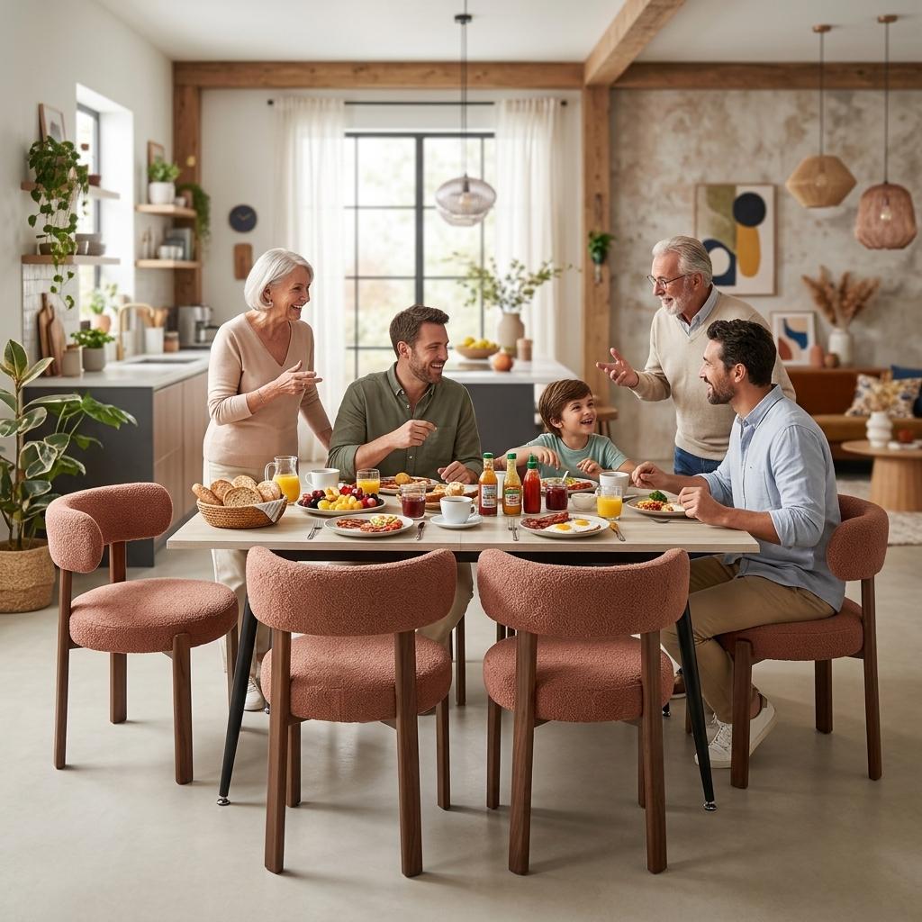 White Travertine Extendable Dining Table  –  WHALEN WHITE TRAVERTINE STRETCH TABLE BLACK LEG