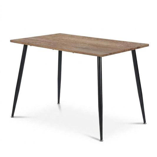 Modern Wood Desk, MDF Top & Metal Legs - WHALEN WOOD BK