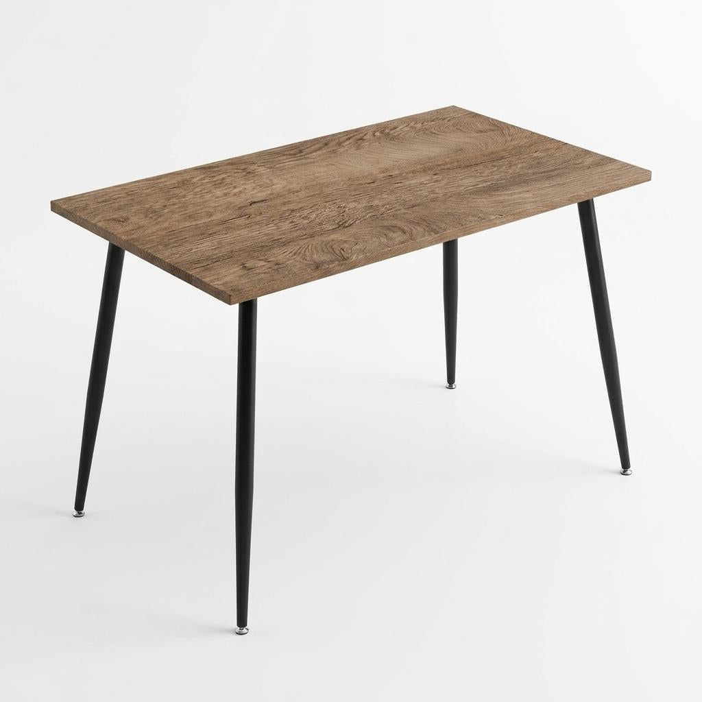 Modern Wood Desk, MDF Top & Metal Legs - WHALEN WOOD BK