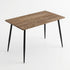 Modern Wood Desk, MDF Top & Metal Legs - WHALEN WOOD BK
