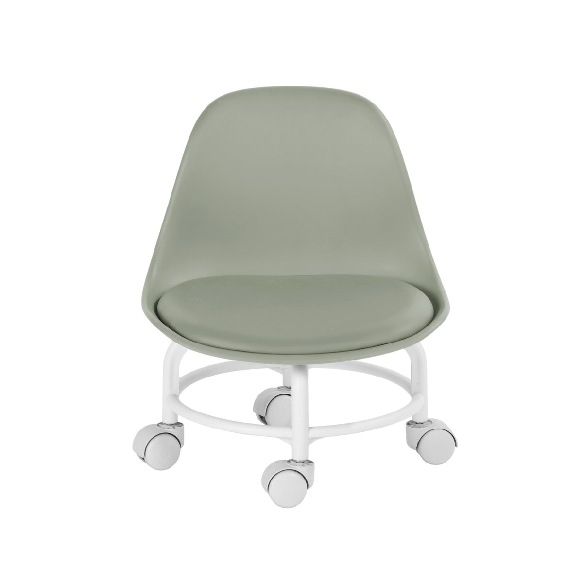 Modern Space-Saving Metal Chair - WINNEY GREEN
