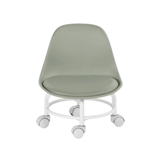 Modern Space-Saving Metal Chair - WINNEY GREEN