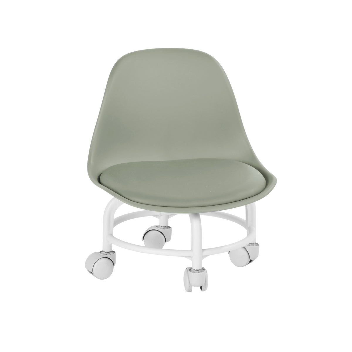 Modern Space-Saving Metal Chair - WINNEY GREEN