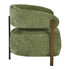 Modern Green Chaise, Wooden Frame & Fabric – XELPHIRA