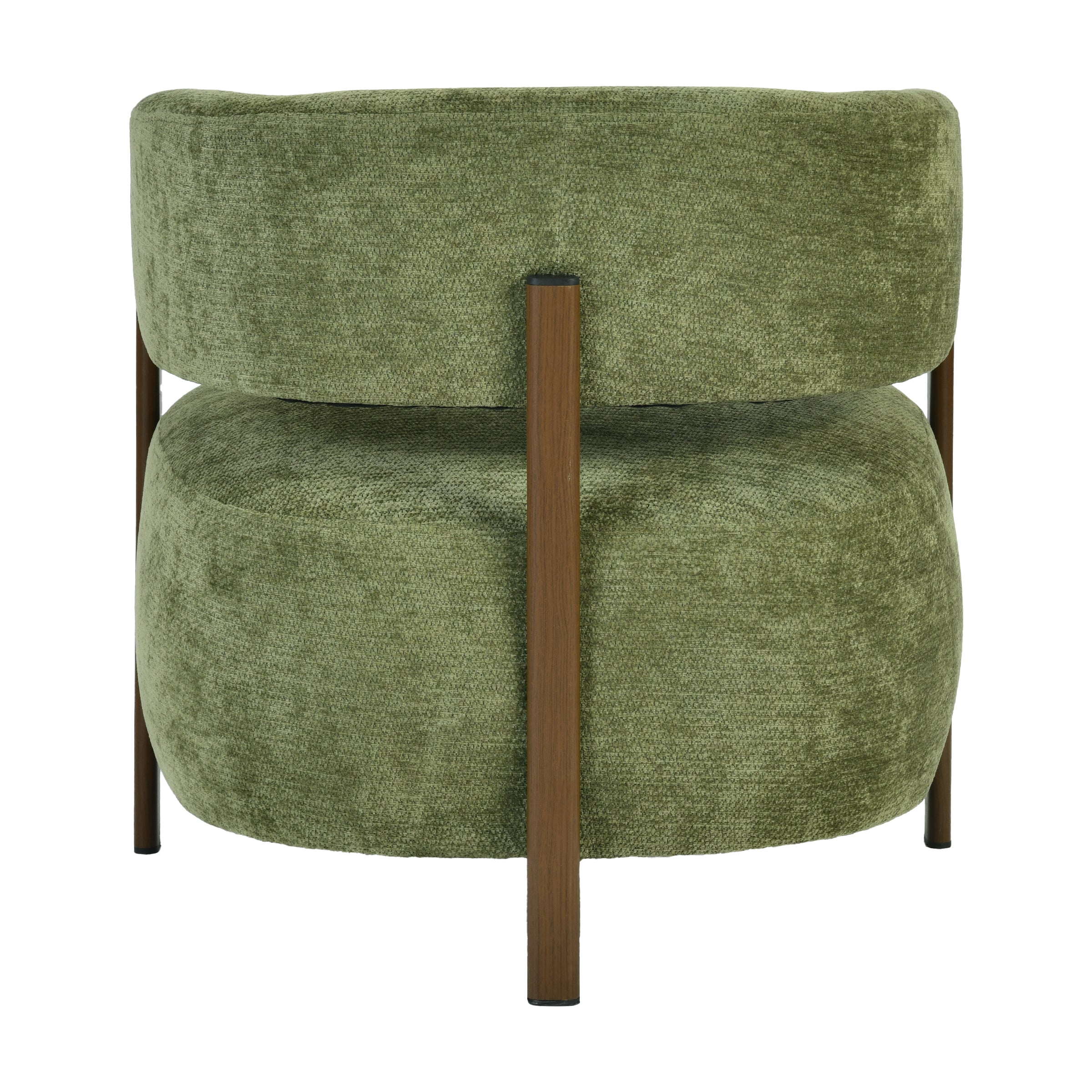 Modern Green Chaise, Wooden Frame & Fabric – XELPHIRA