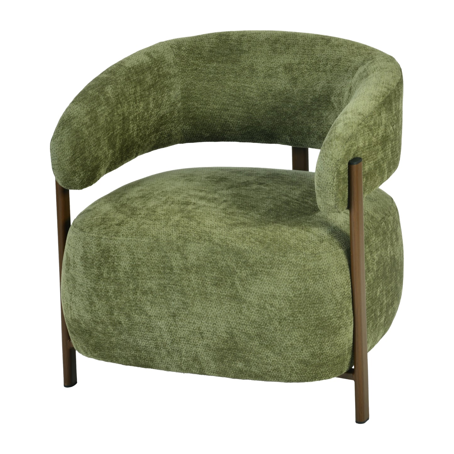 Modern Green Chaise, Wooden Frame & Fabric – XELPHIRA