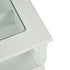 Elegant White Coffee Table with Glass Top and Drawer – XENO